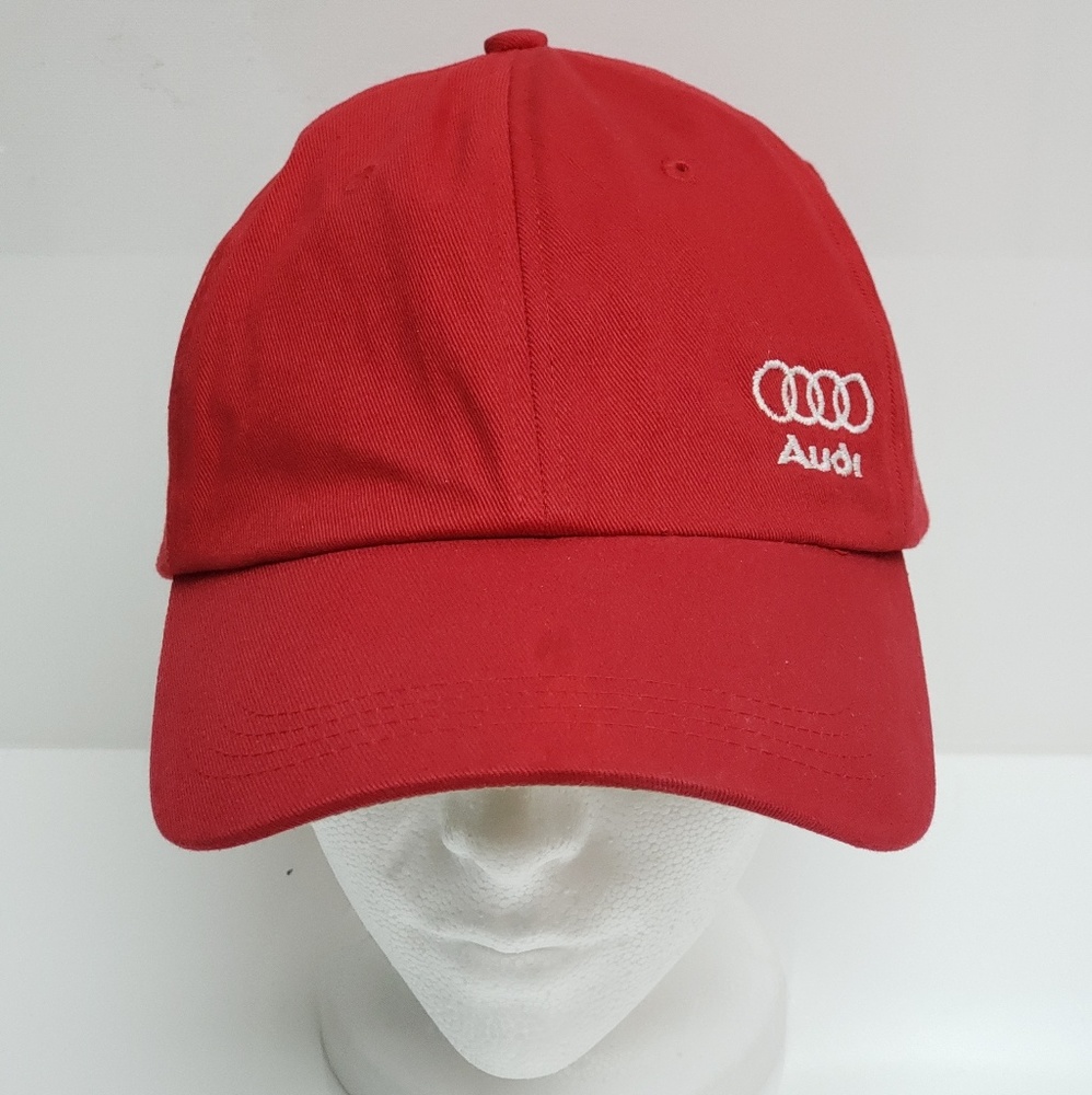 Red Audi financial services strapback